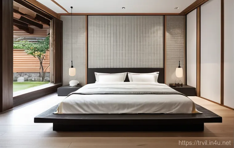 한옥 침실 - A spacious and cozy Hanok bedroom designed for a family, offering both traditional Korean "ondol" (h...